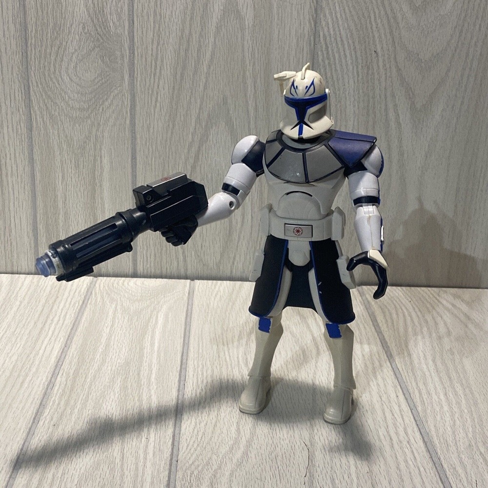 2009 LFL Star Wars Talking Action Figures Storm Trooper 10" Firing Light up Gun